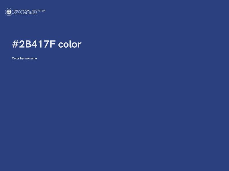 #2B417F color image