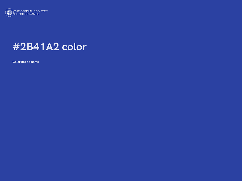 #2B41A2 color image