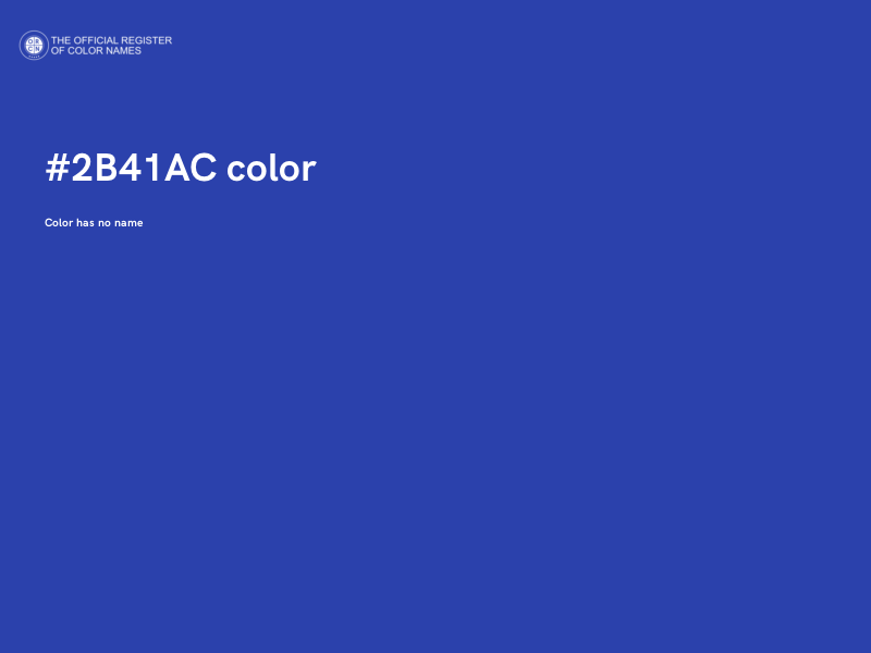 #2B41AC color image