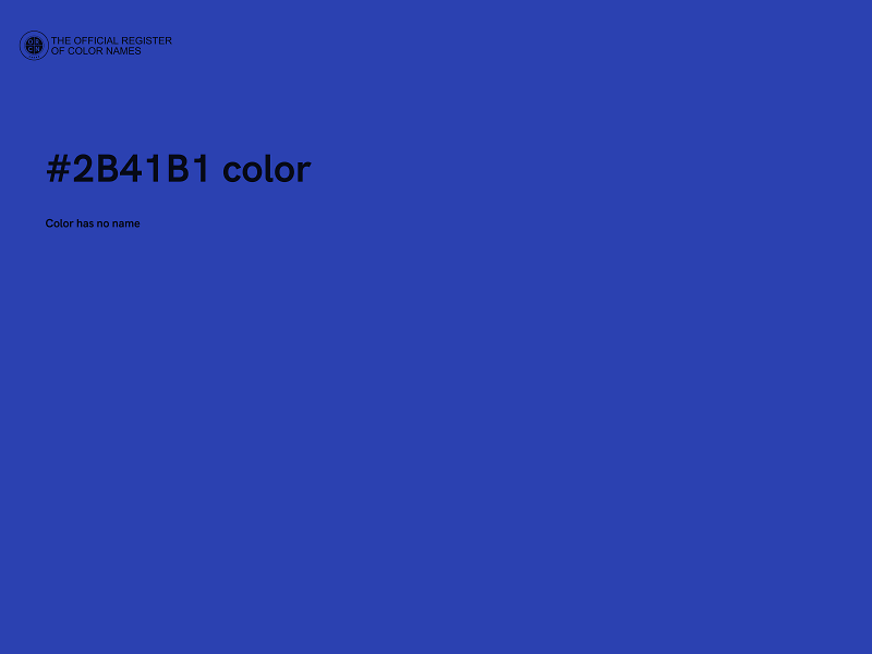 #2B41B1 color image