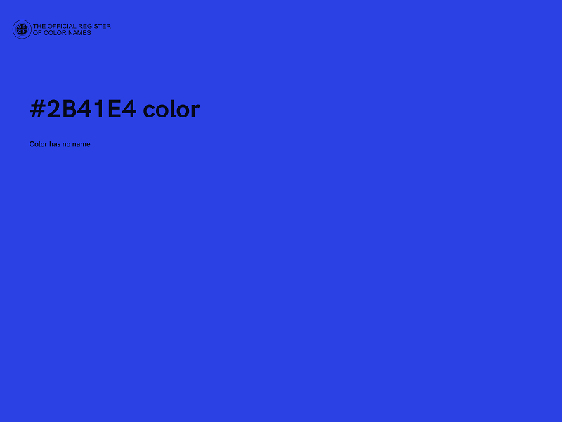 #2B41E4 color image