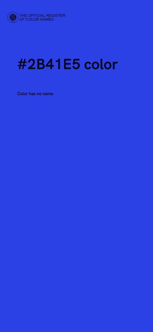 #2B41E5 color image
