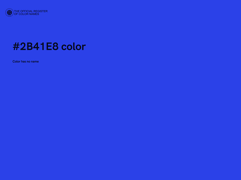 #2B41E8 color image