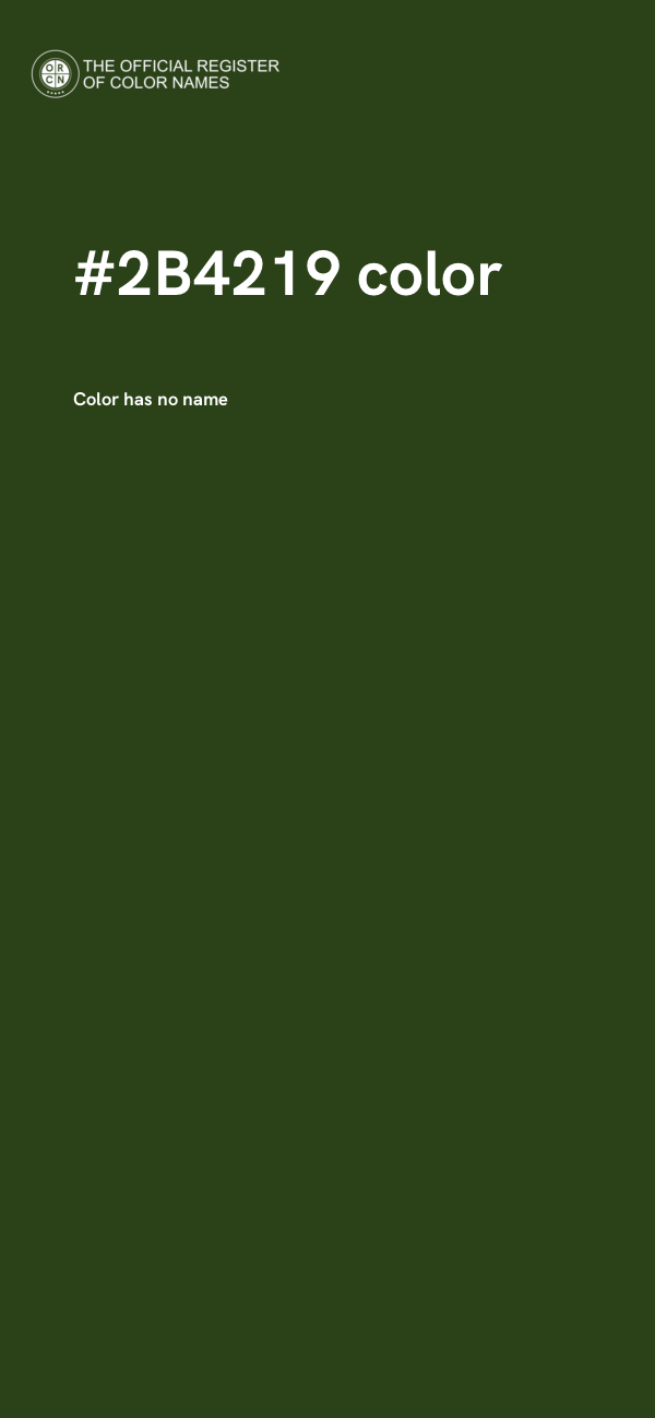 #2B4219 color image