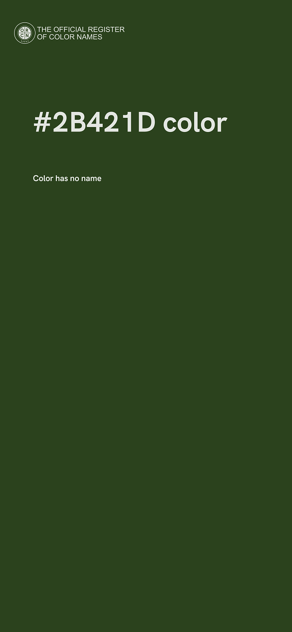 #2B421D color image