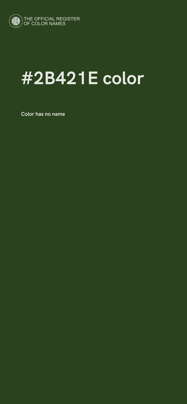 #2B421E color image