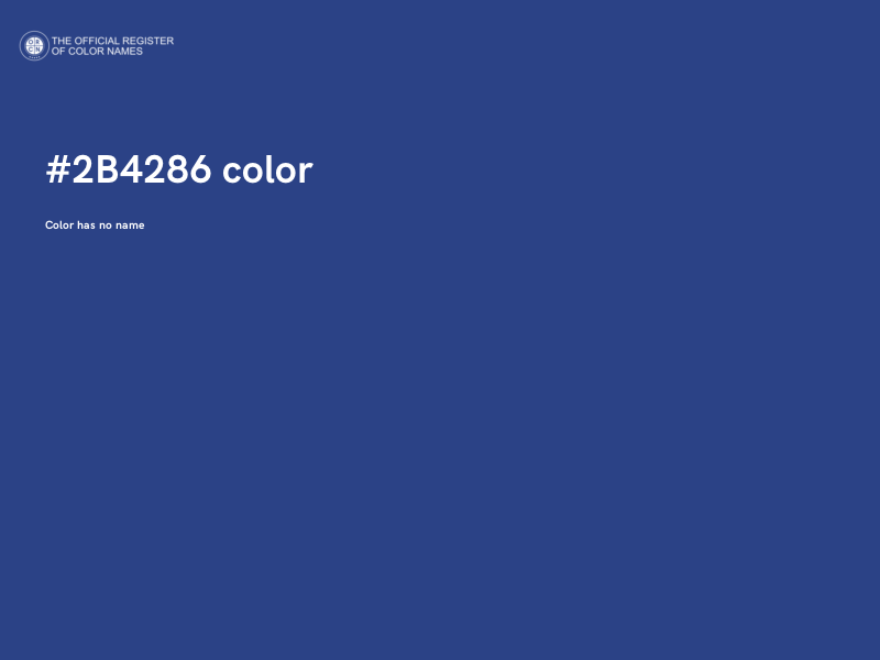 #2B4286 color image