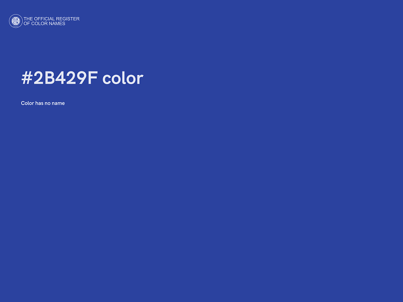 #2B429F color image