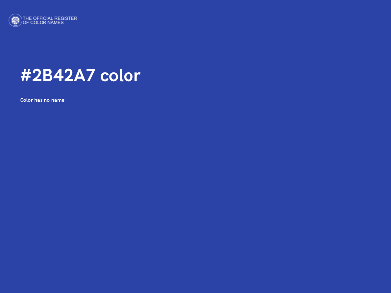 #2B42A7 color image