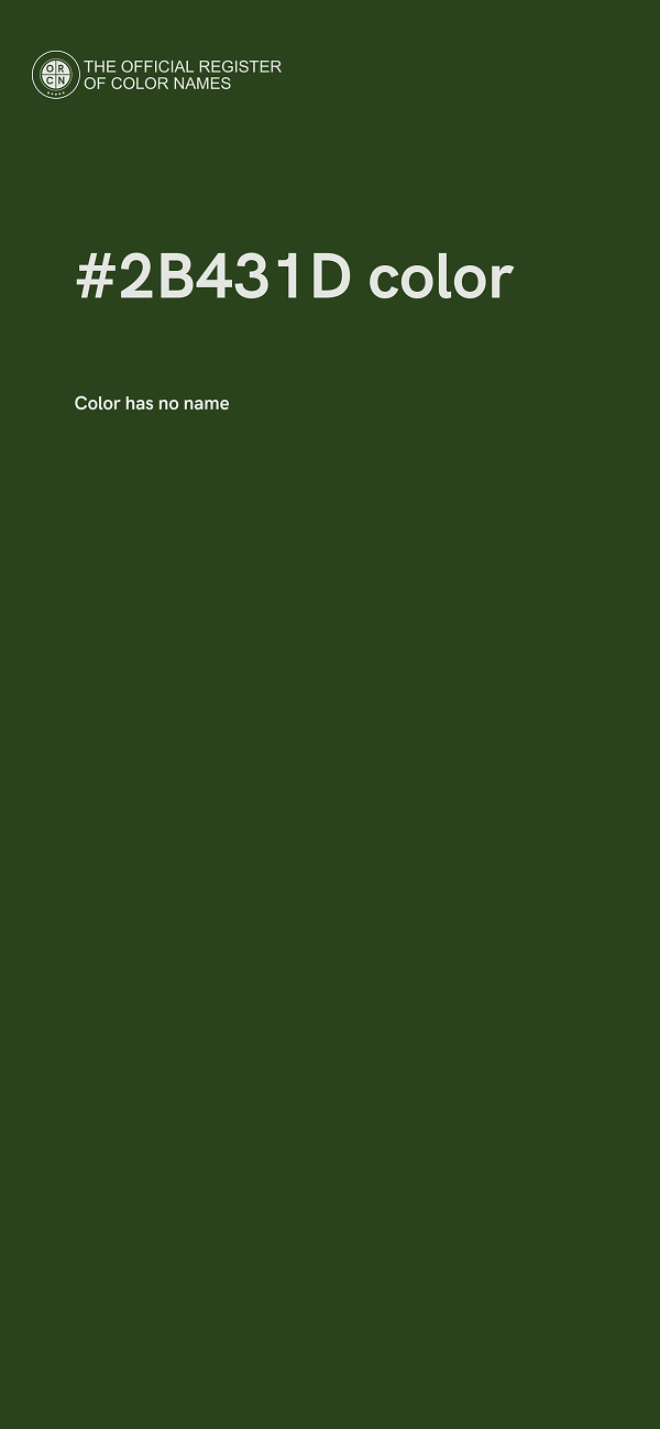 #2B431D color image
