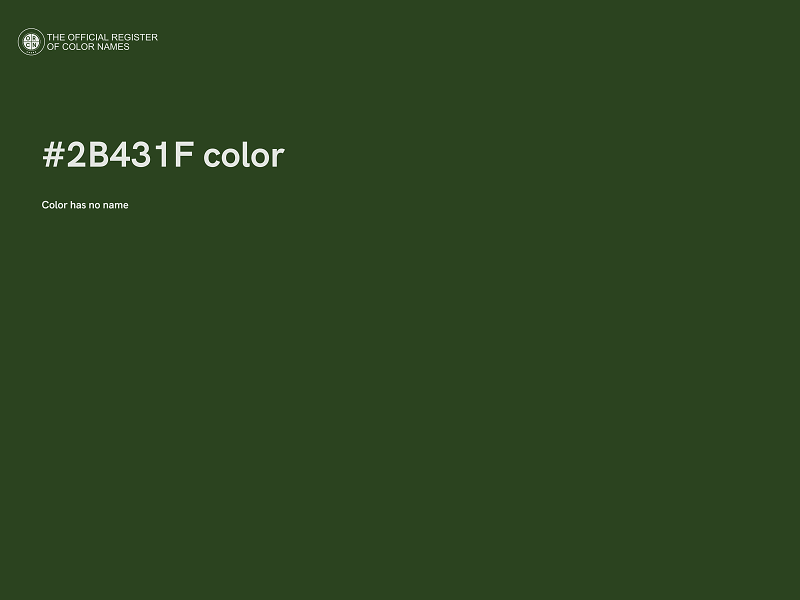 #2B431F color image