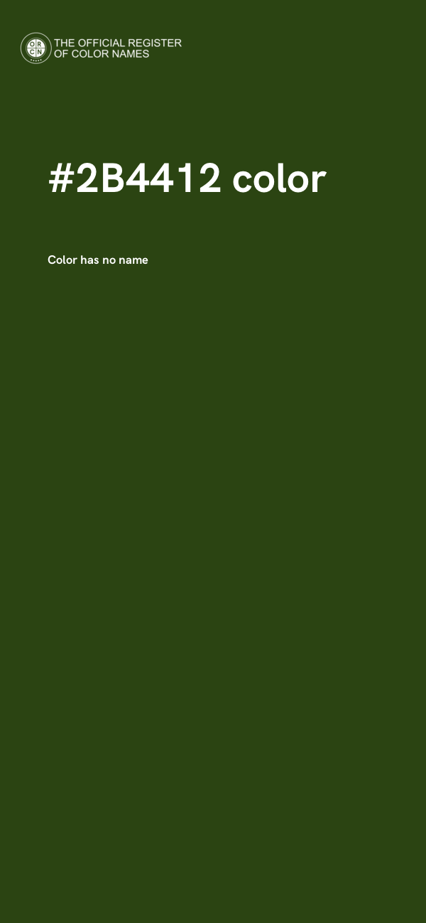 #2B4412 color image