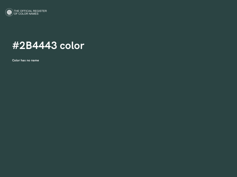 #2B4443 color image
