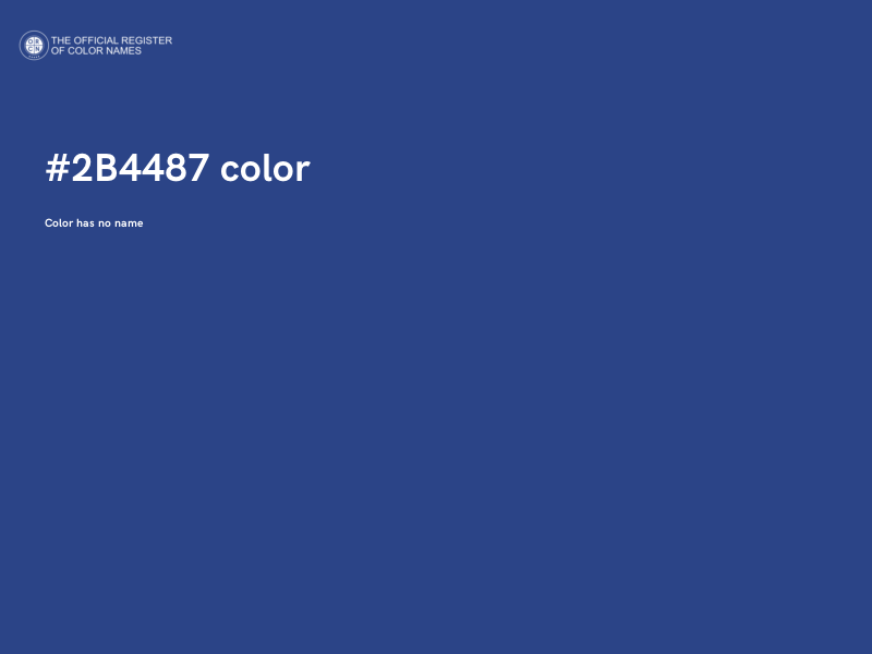 #2B4487 color image