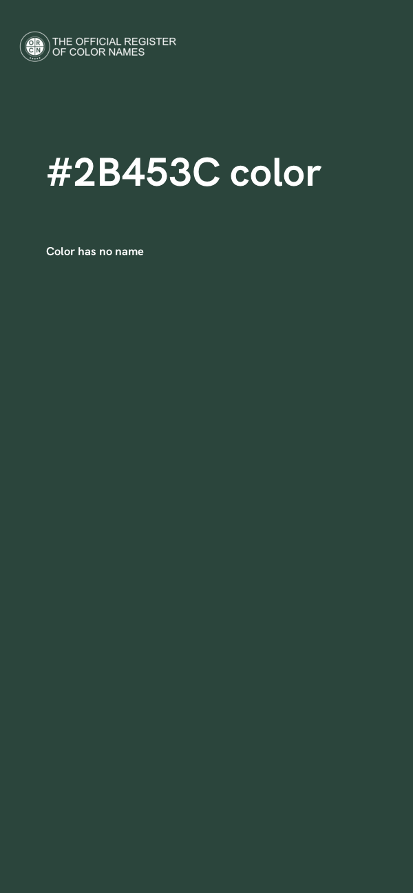 #2B453C color image