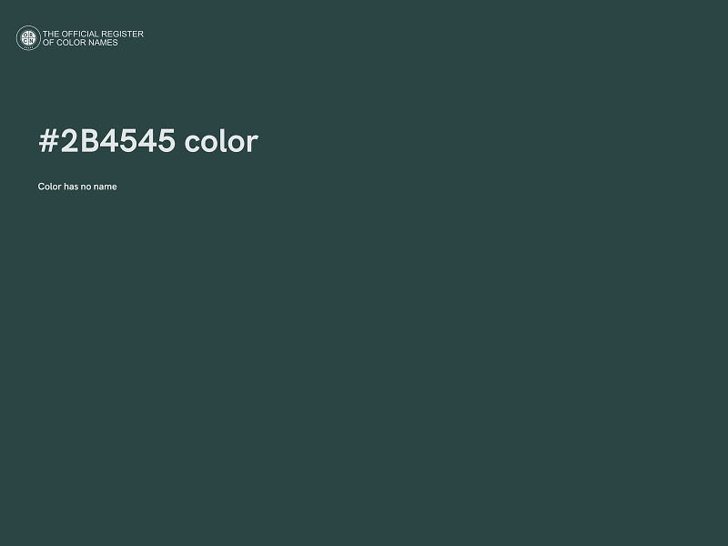 #2B4545 color image