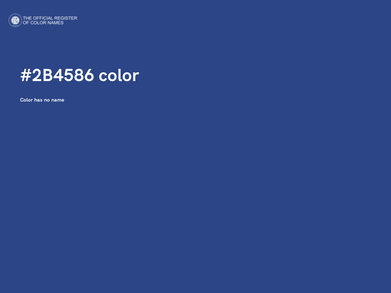 #2B4586 color image