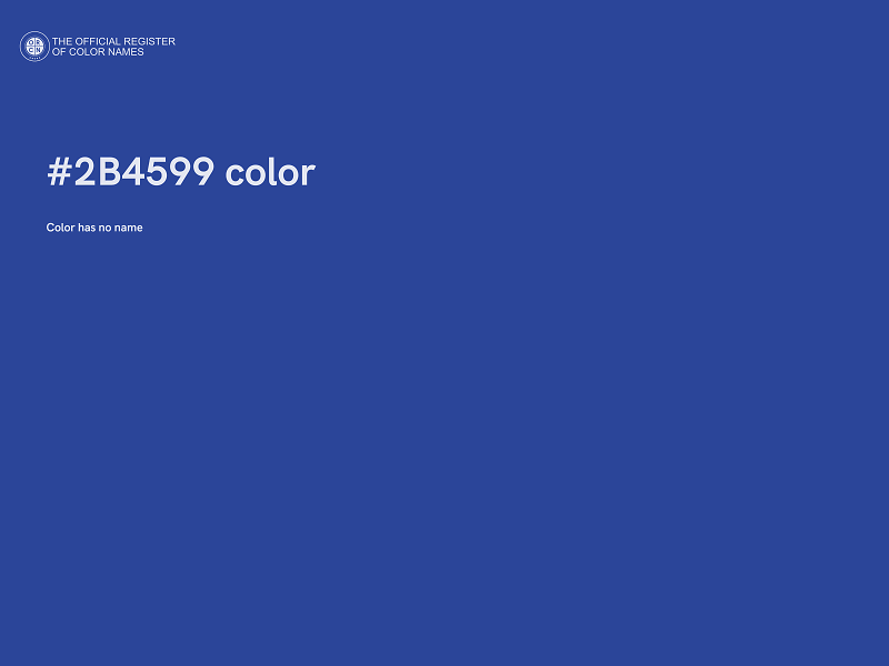 #2B4599 color image