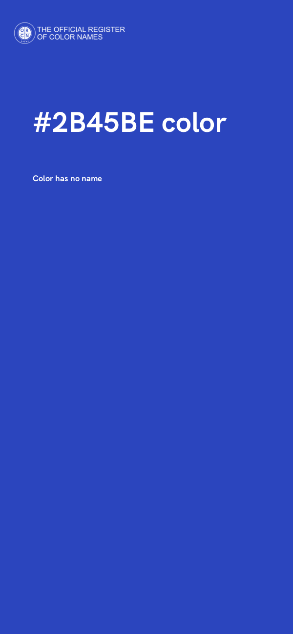 #2B45BE color image