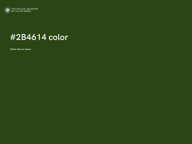 #2B4614 color image