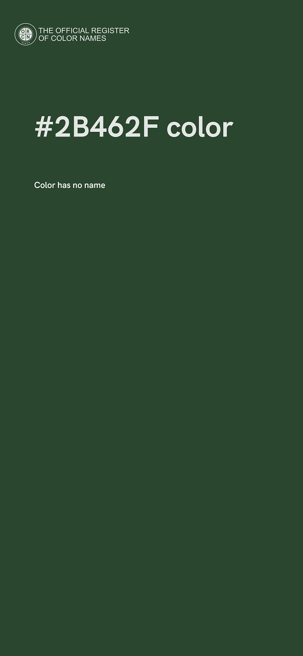 #2B462F color image