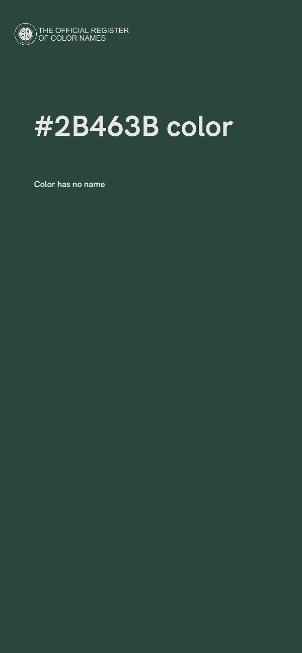 #2B463B color image