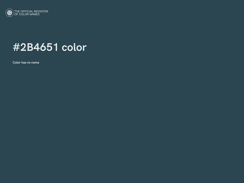 #2B4651 color image