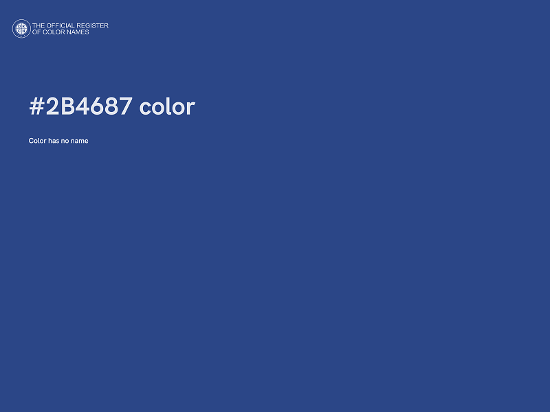 #2B4687 color image