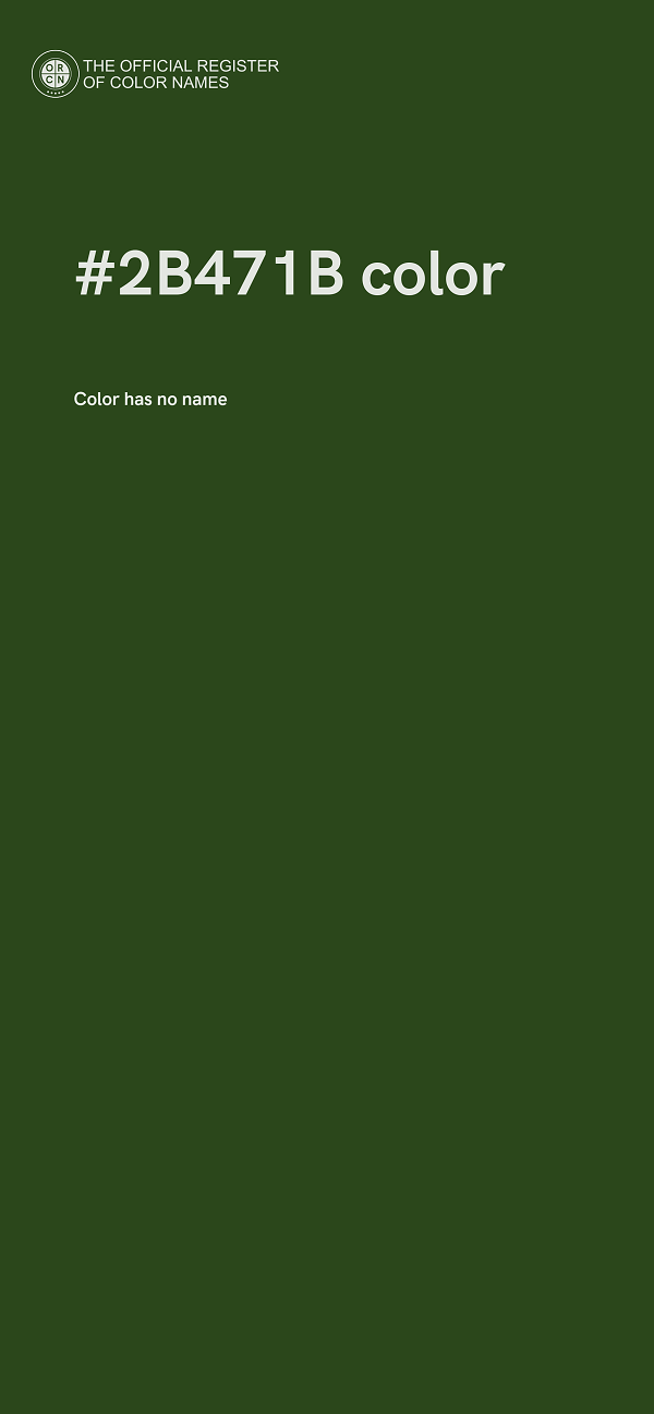#2B471B color image