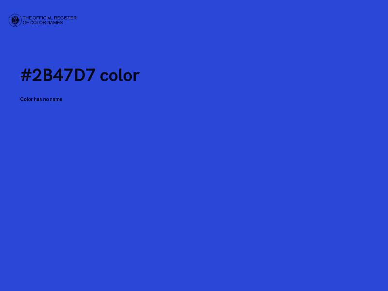 #2B47D7 color image
