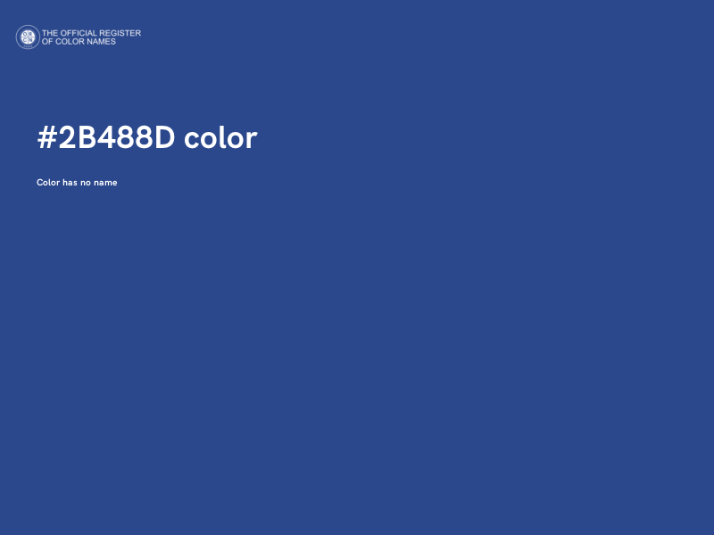#2B488D color image