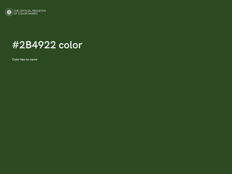 #2B4922 color image