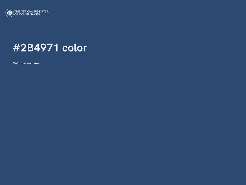 #2B4971 color image