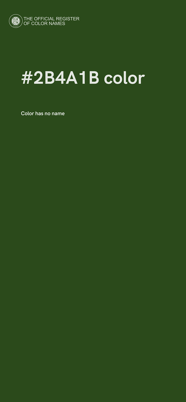 #2B4A1B color image