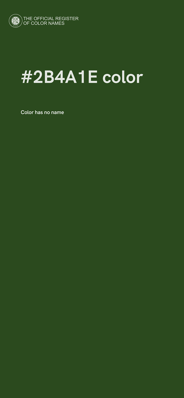 #2B4A1E color image