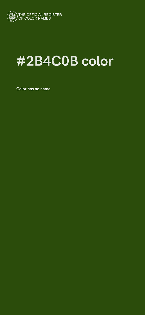 #2B4C0B color image