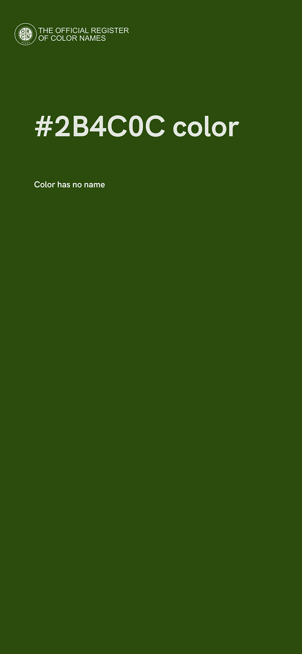 #2B4C0C color image