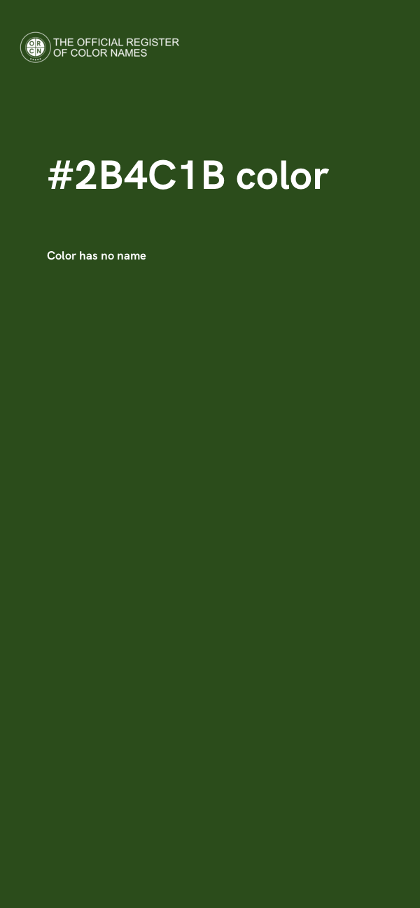 #2B4C1B color image
