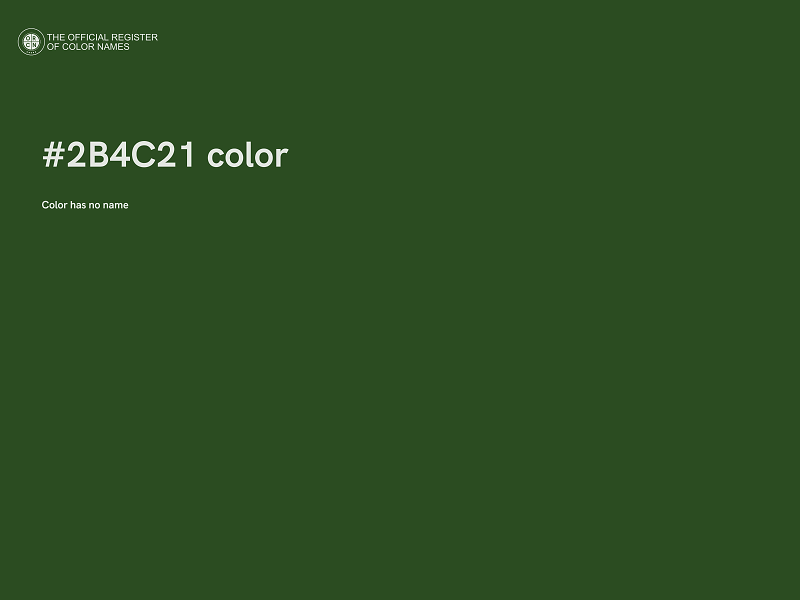 #2B4C21 color image
