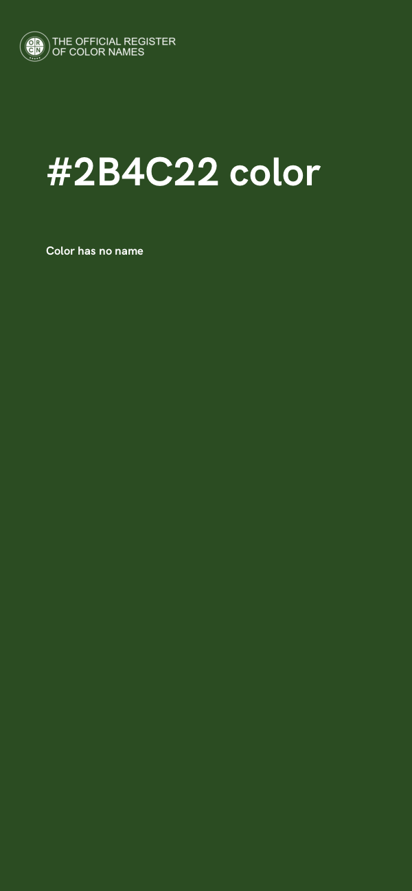 #2B4C22 color image