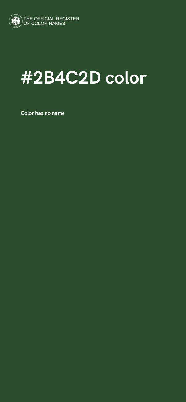 #2B4C2D color image