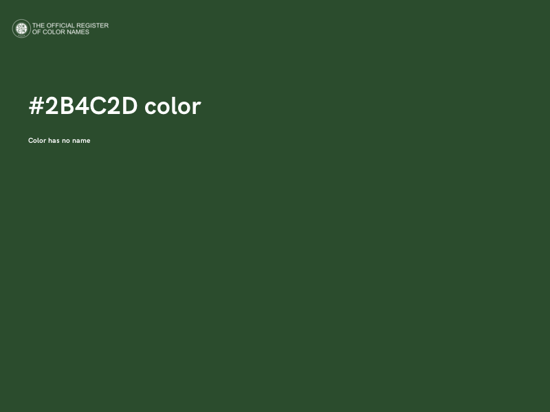 #2B4C2D color image