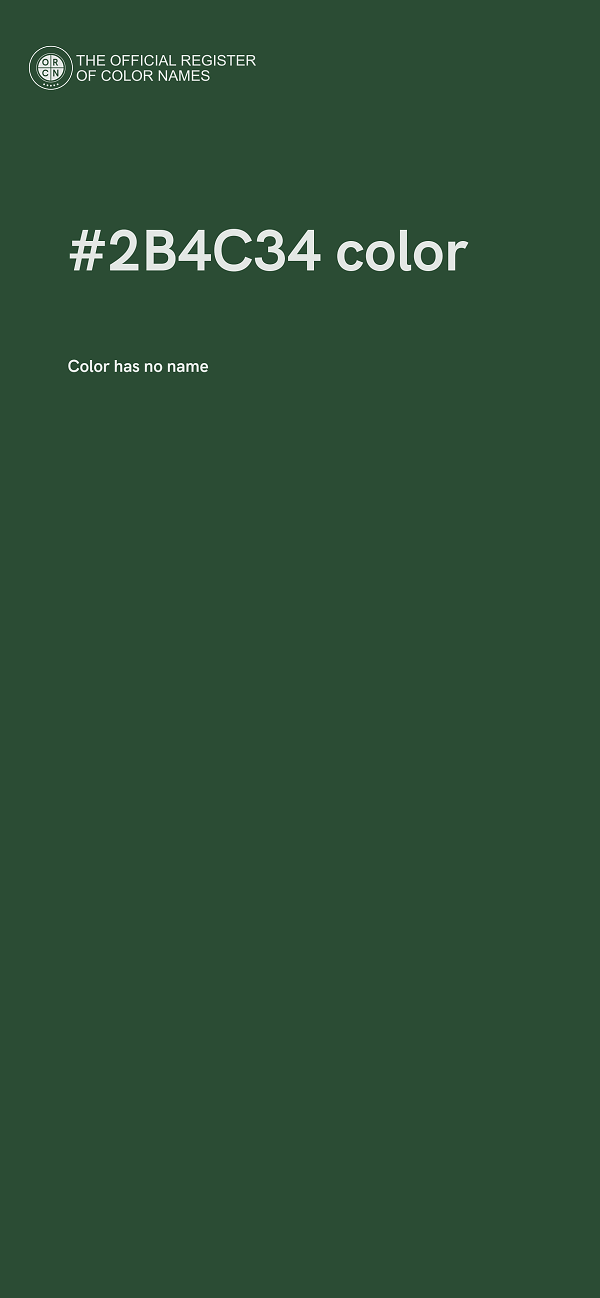 #2B4C34 color image