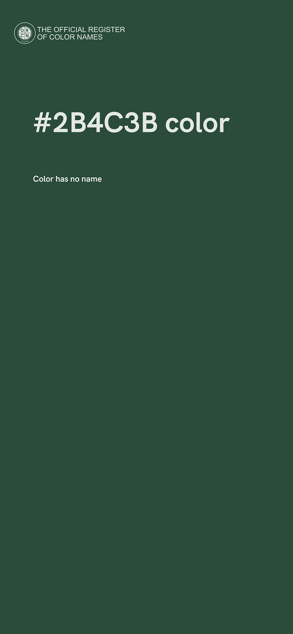 #2B4C3B color image