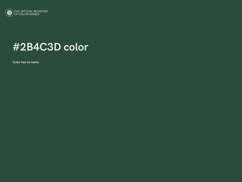 #2B4C3D color image