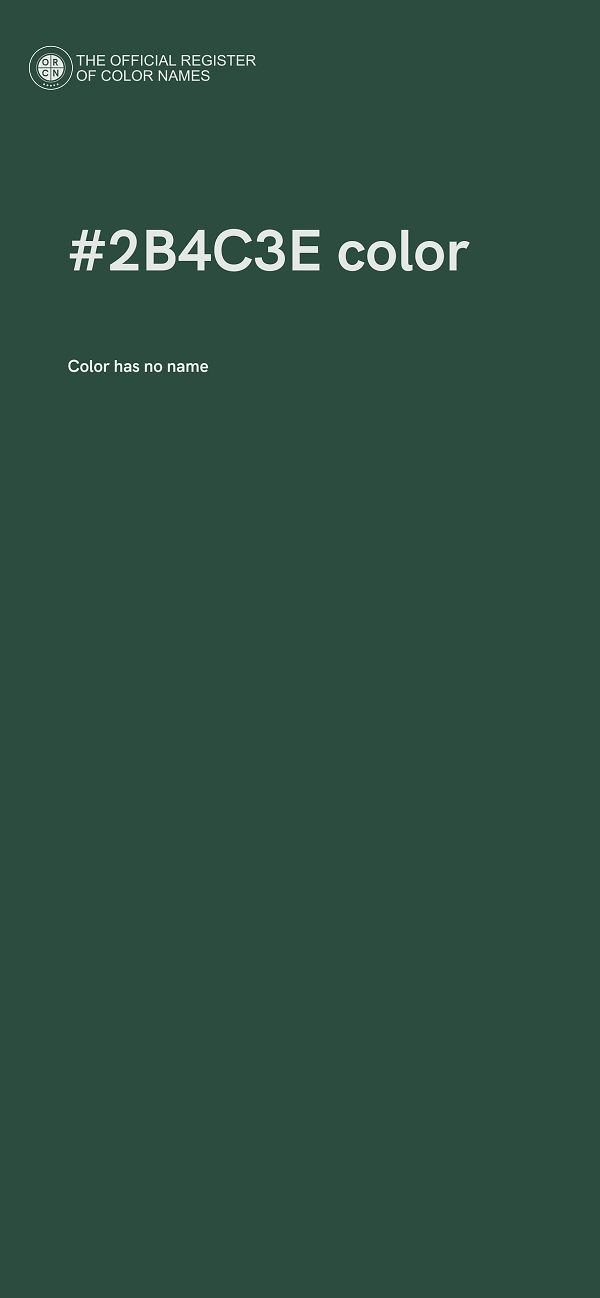 #2B4C3E color image