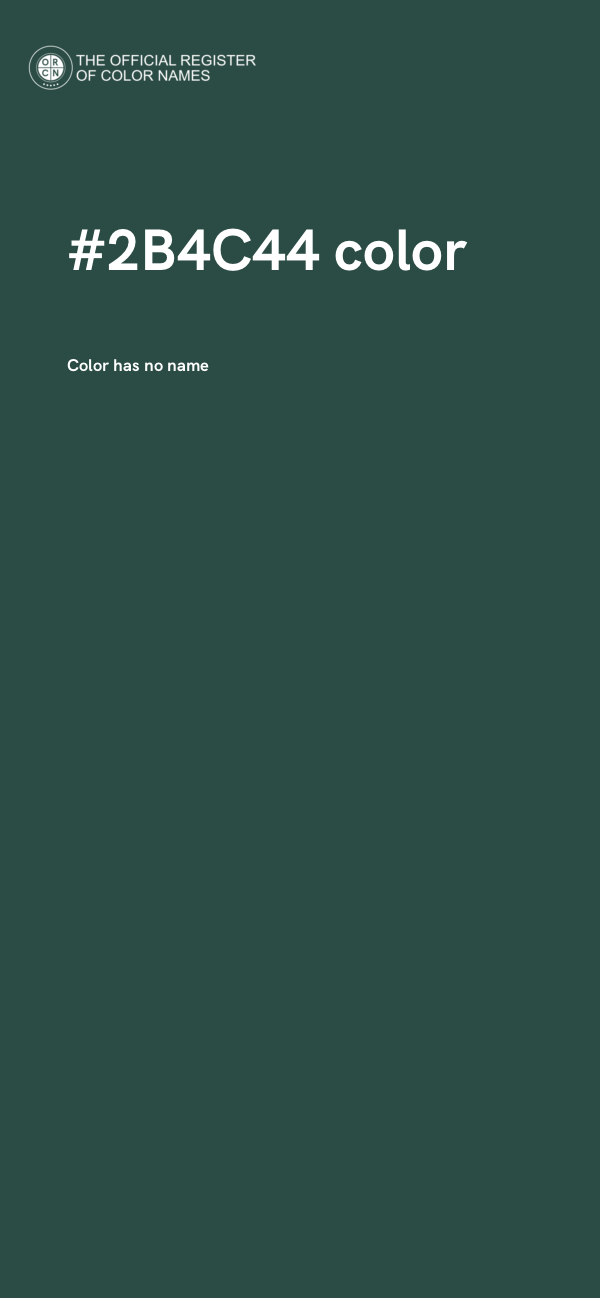 #2B4C44 color image