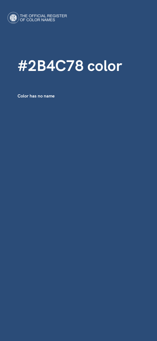 #2B4C78 color image