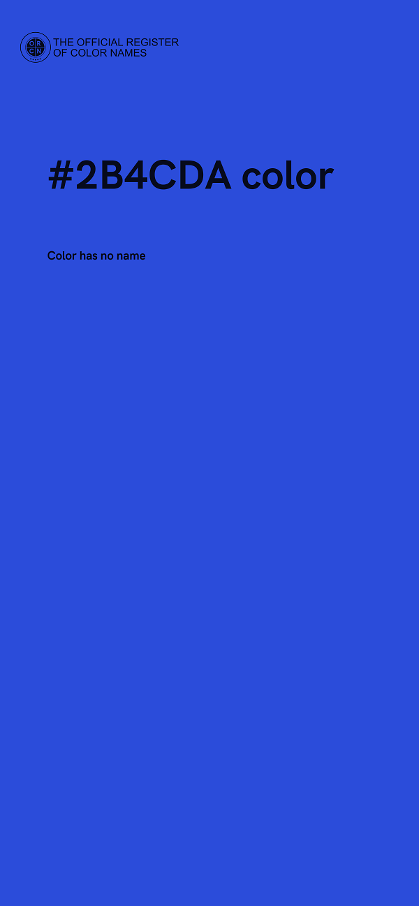 #2B4CDA color image