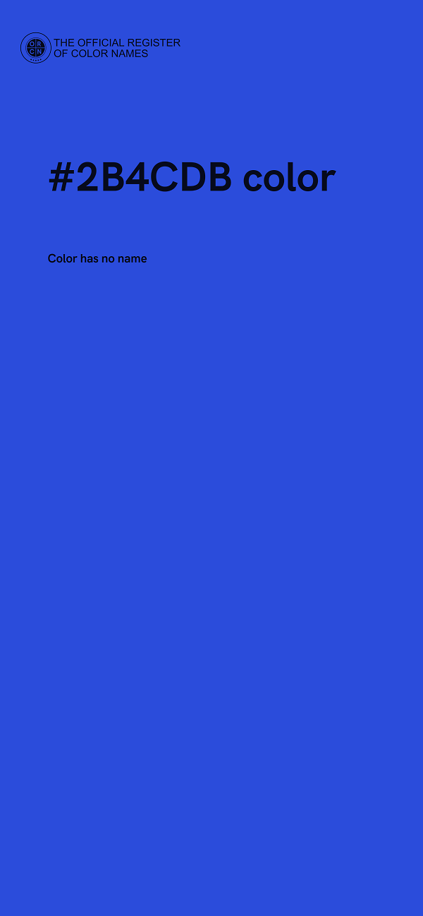 #2B4CDB color image